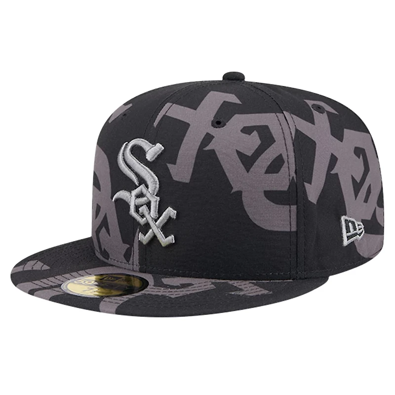 New Era Chicago White Sox Logo Fracture 59FIFTY Fitted Hat