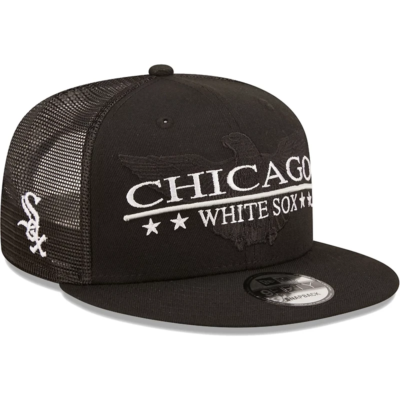 New Era Chicago White Sox Patriot Trucker 9FIFTY Snapback Hat