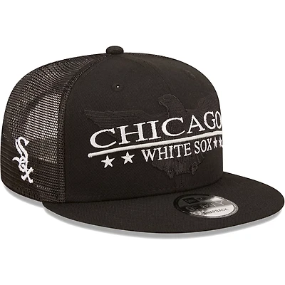 New Era Chicago White Sox Patriot Trucker 9FIFTY Snapback Hat