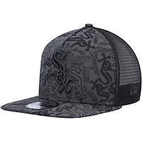 New Era Chicago White Sox Repeat A-Frame 9FIFTY Trucker Snapback Hat