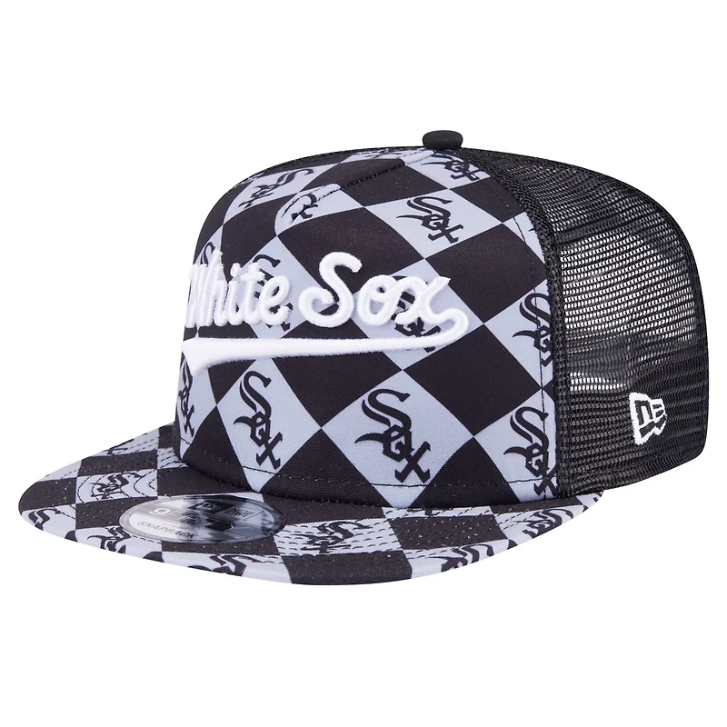 New Era Chicago White Sox Seeing Diamonds A-Frame Trucker 9FIFTY Snapback Hat