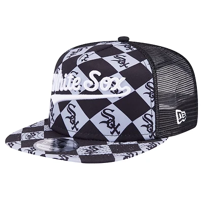 New Era Chicago White Sox Seeing Diamonds A-Frame Trucker 9FIFTY Snapback Hat