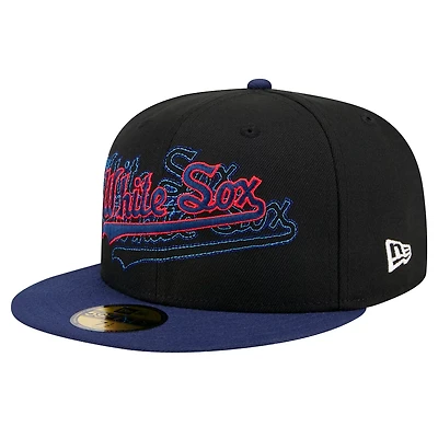 New Era Chicago White Sox Shadow Stitch 59FIFTY Fitted Hat