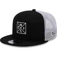 New Era Chicago White Sox Vert Squared Trucker 9FIFTY Snapback Hat