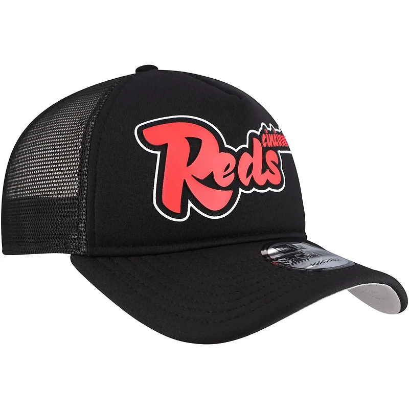 New Era Cincinnati Reds Retro Bold A-Frame Trucker 9FORTY Adjustable Hat