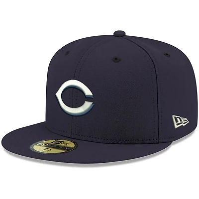 New Era Cincinnati Reds White Logo 59FIFTY Fitted Hat