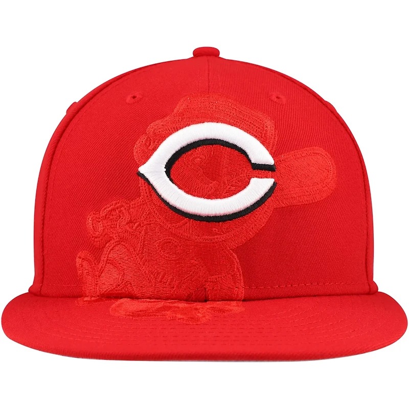New Era Cincinnati s Shadow Logo 59FIFTY Fitted Hat