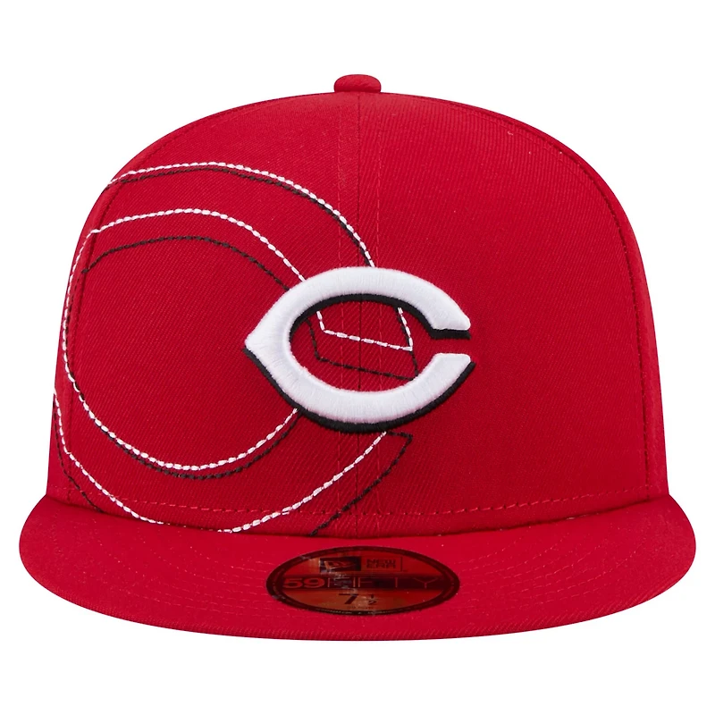 New Era Cincinnati s Yarn Stitch 59FIFTY Fitted Hat
