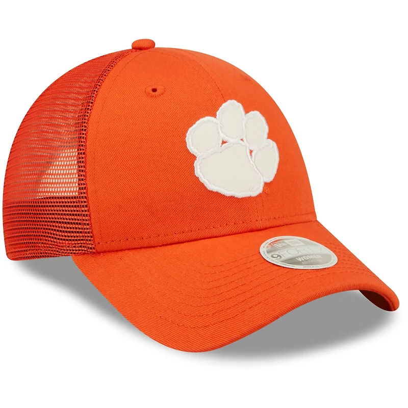 New Era Clemson Tigers 9FORTY Logo Spark Trucker Snapback Hat