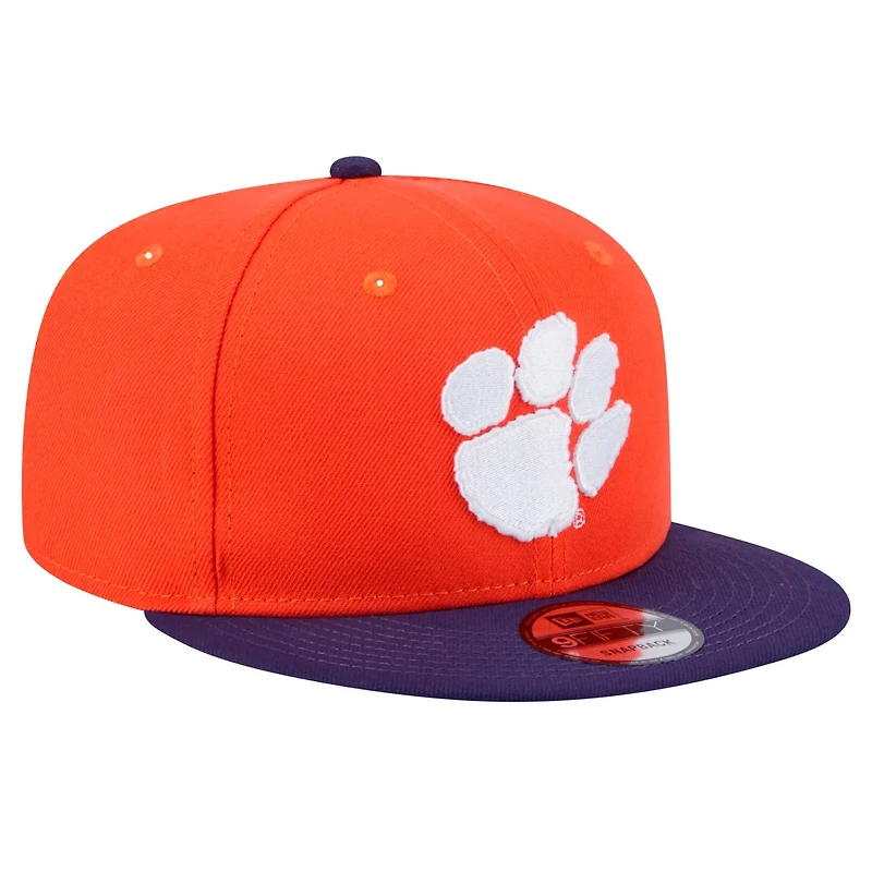 New Era Clemson Tigers Two-Tone 9FIFTY Snapback Hat