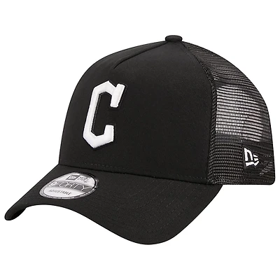 New Era Cleveland Guardians A-Frame 9FORTY Trucker Adjustable Hat