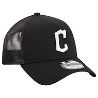 New Era Cleveland Guardians A-Frame 9FORTY Trucker Adjustable Hat