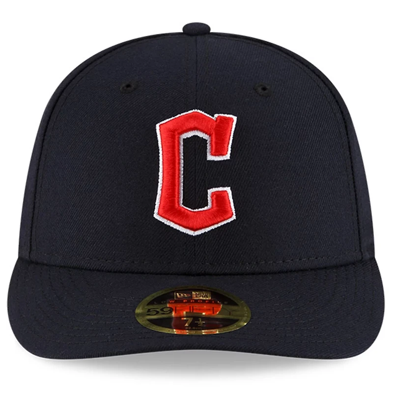 New Era Cleveland Guardians Authentic Collection On-Field Road Low Profile 59FIFTY Fitted Hat