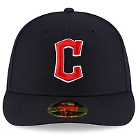 New Era Cleveland Guardians Authentic Collection On-Field Road Low Profile 59FIFTY Fitted Hat