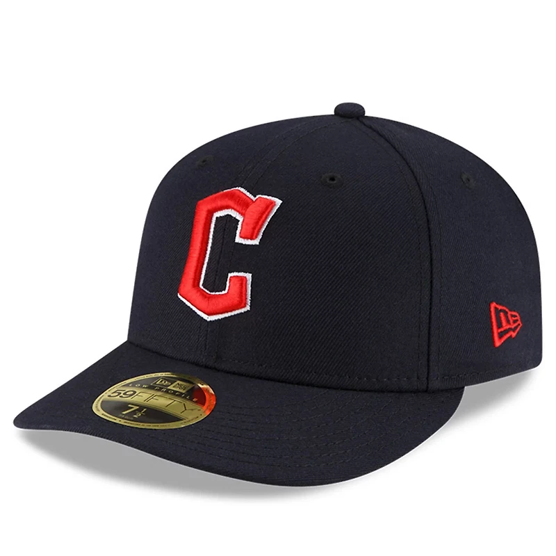 New Era Cleveland Guardians Authentic Collection On-Field Road Low Profile 59FIFTY Fitted Hat