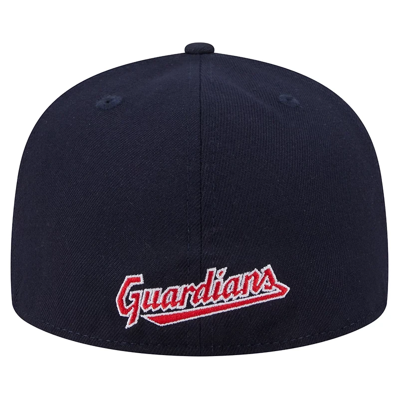 New Era Cleveland Guardians Overlap 59FIFTY Fitted Hat