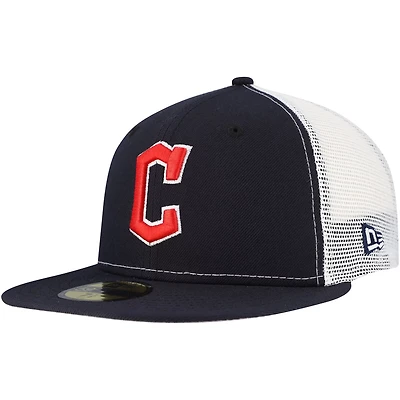 New Era Cleveland Guardians Team Color 59FIFTY Trucker Fitted Hat