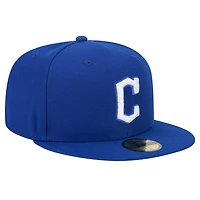 New Era Cleveland Guardians White Logo 59FIFTY Fitted Hat