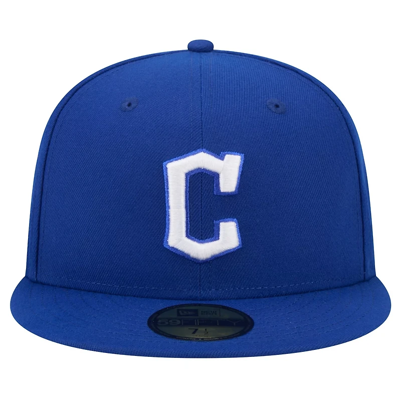 New Era Cleveland Guardians White Logo 59FIFTY Fitted Hat
