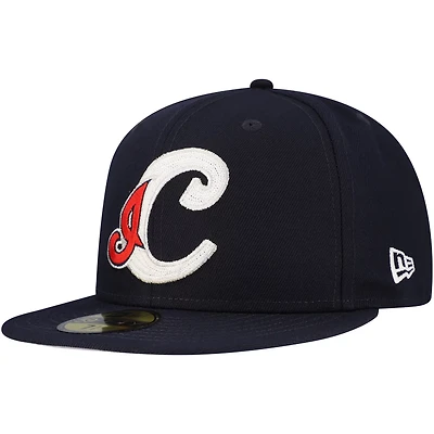 New Era Cleveland Indians Cooperstown Collection Duo Logo 20 59FIFTY Fitted Hat