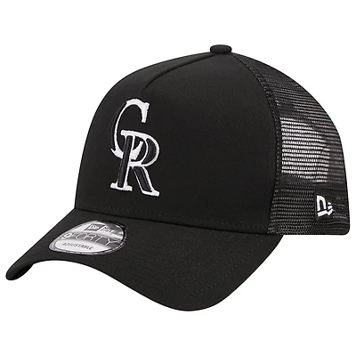 New Era Colorado Rockies A-Frame 9FORTY Trucker Adjustable Hat