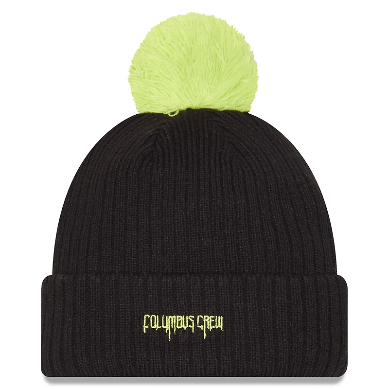 New Era Columbus Crew 2025 Jersey Hook Cuffed Knit Hat with Pom