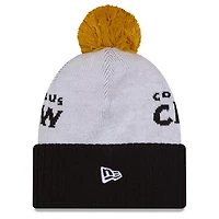 New Era Columbus Crew 2025 Jersey Hook Cuffed Knit Hat With Pom