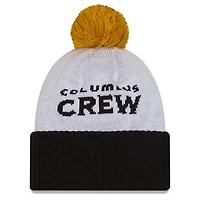 New Era Columbus Crew 2025 Jersey Hook Cuffed Knit Hat With Pom