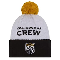 New Era Columbus Crew 2025 Jersey Hook Cuffed Knit Hat With Pom