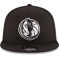 New Era Dallas Mavericks  White Logo 9FIFTY Adjustable Snapback Hat