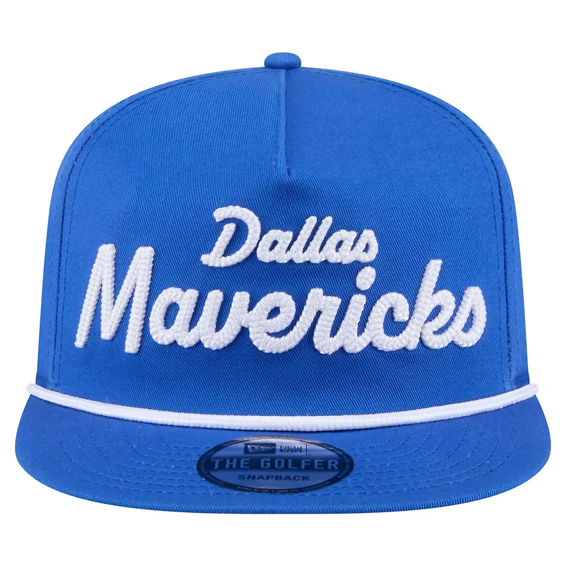 New Era Dallas Mavericks Team Text Golfer Snapback Hat