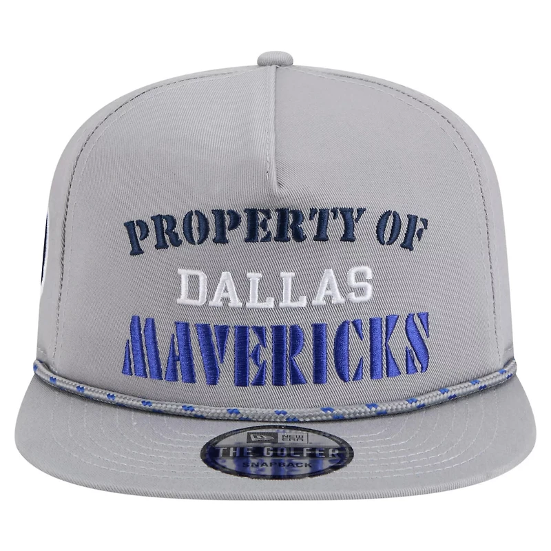 New Era Dallas Mavericks Throwback Property Of Golfer Snapback Hat