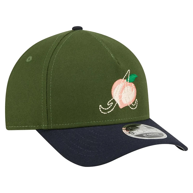 New Era Dark Atlanta Braves City Feature 9FORTY A-Frame Adjustable Hat