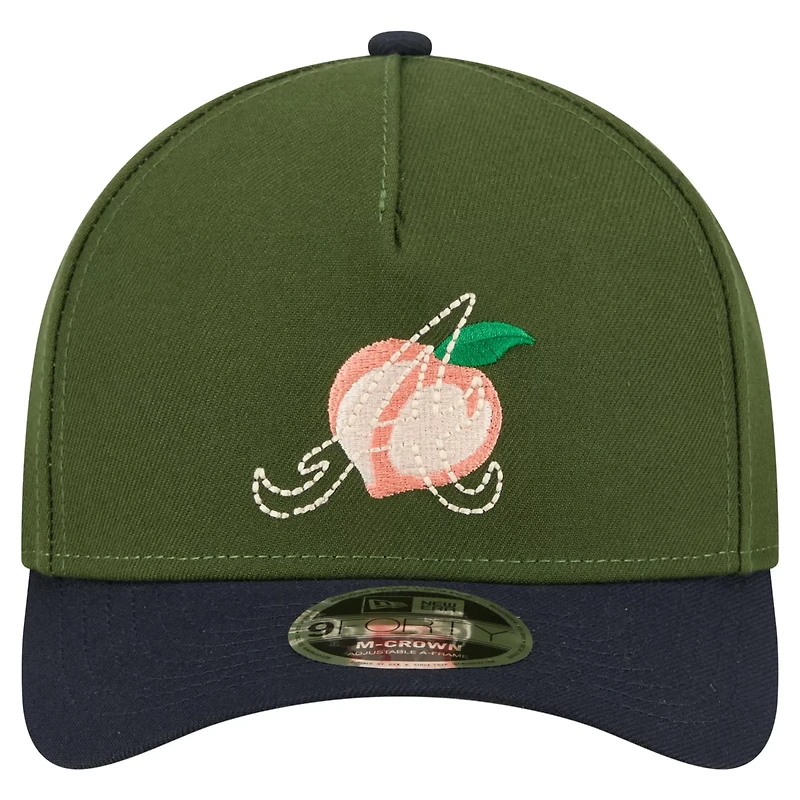 New Era Dark Atlanta Braves City Feature 9FORTY A-Frame Adjustable Hat