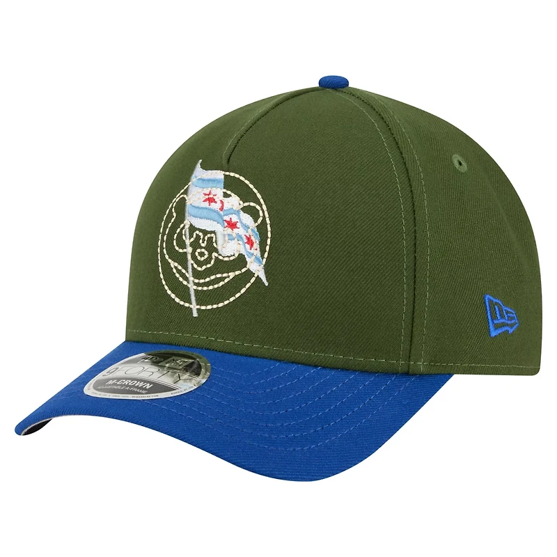 New Era Dark Chicago Cubs City Feature 9FORTY A-Frame Adjustable Hat