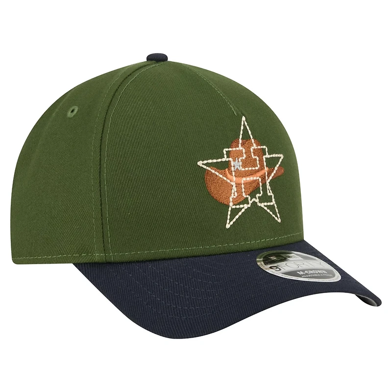 New Era Dark Houston Astros City Feature 9FORTY A-Frame Adjustable Hat