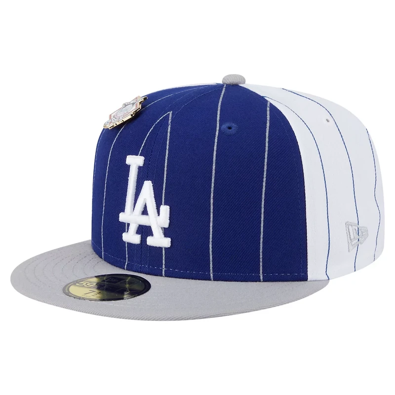 New Era Dark Los Angeles Dodgers Pinstripe 59FIFTY Fitted Hat