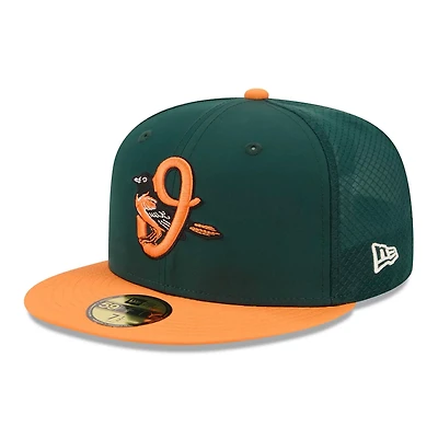 New Era Dark Orange Baltimore Orioles 2026 City Connect Batting Practice 59FIFTY Fitted Hat