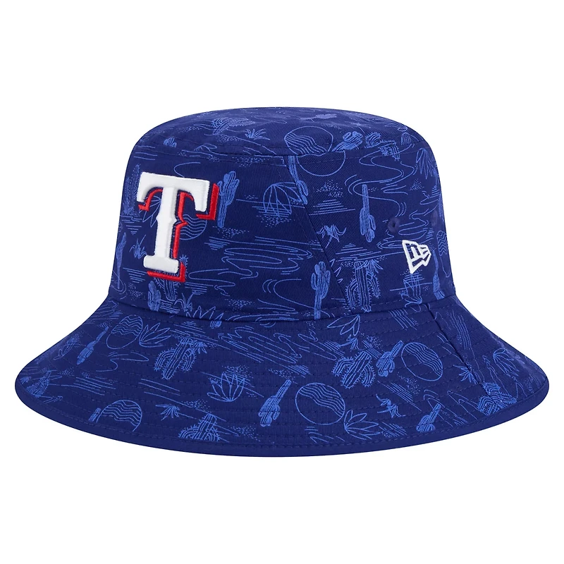 New Era Dark Texas Rangers 2025 Spring Training All Over Print Bucket Hat