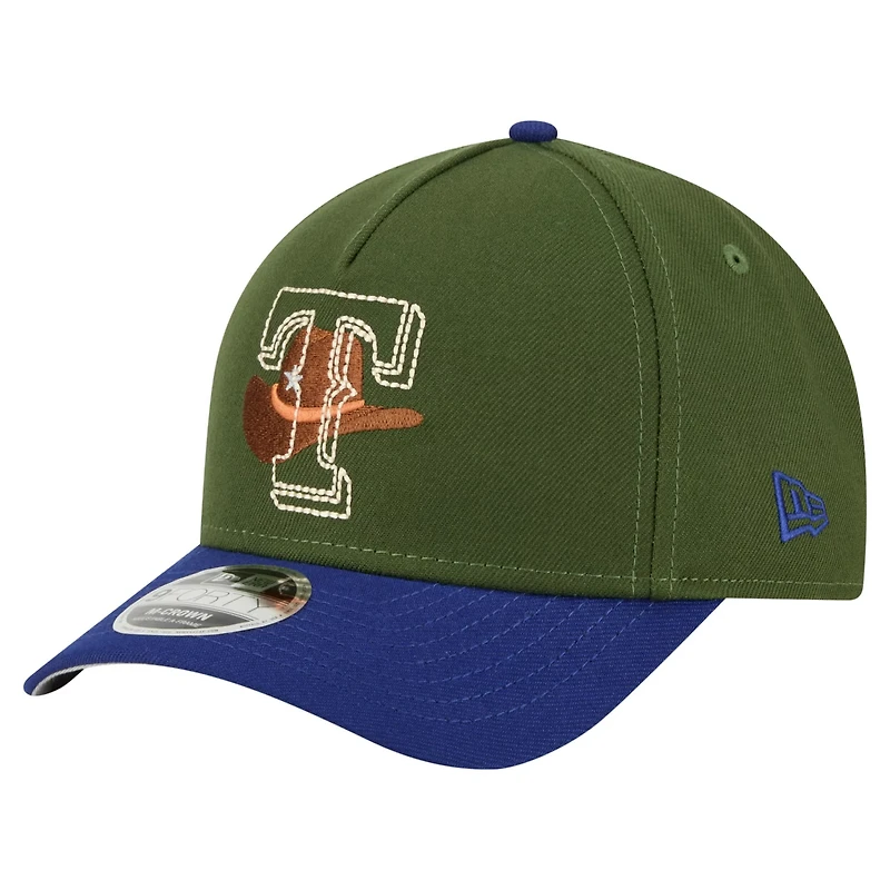 New Era Dark Texas Rangers City Feature 9FORTY A-Frame Adjustable Hat