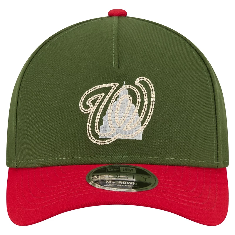 New Era Dark Washington Nationals City Feature 9FORTY A-Frame Adjustable Hat