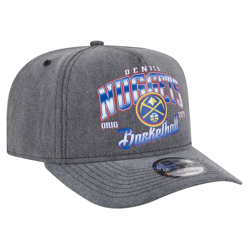 New Era Denver Nuggets Throwback Washed Pre-Curved 9FIFTY Snapback Hat