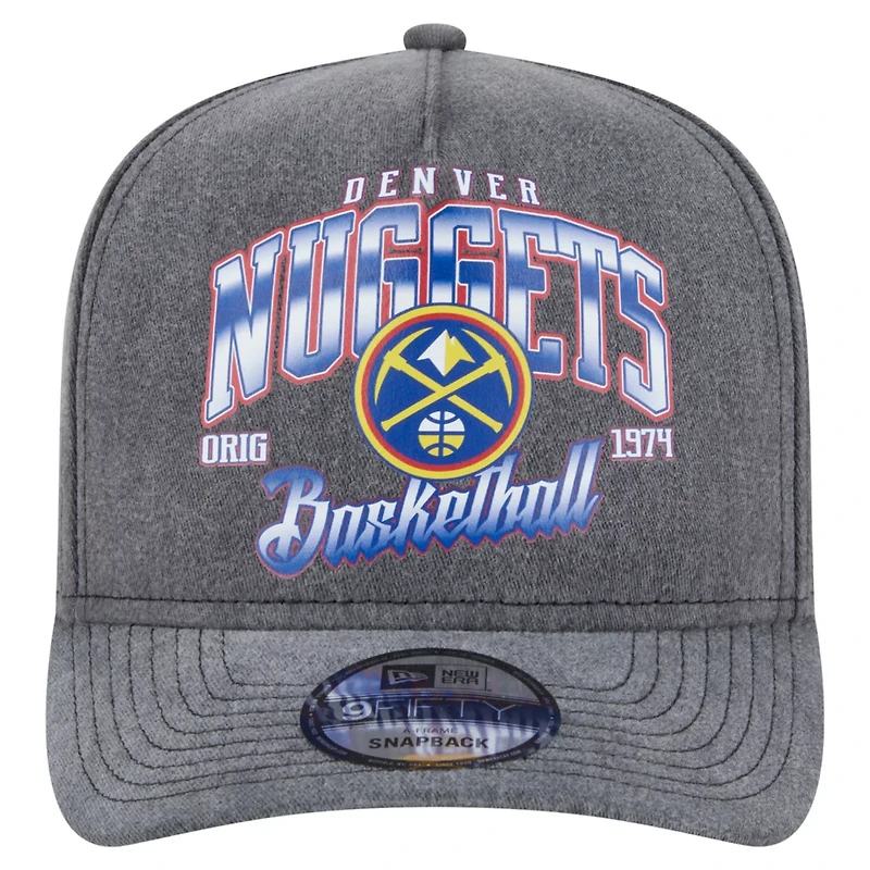 New Era Denver Nuggets Throwback Washed Pre-Curved 9FIFTY Snapback Hat