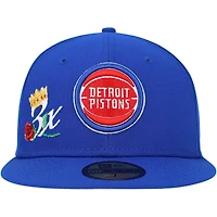 New Era Detroit Pistons Crown Champs 59FIFTY Fitted Hat