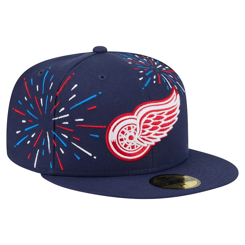 New Era Detroit Red Wings Americana Fireworks 59FIFTY Fitted Hat