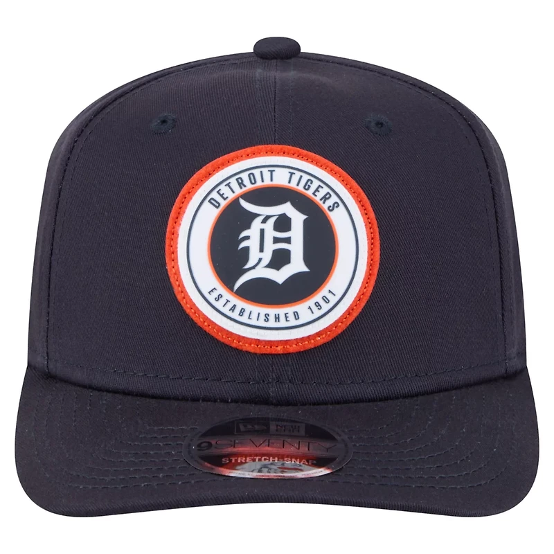 New Era Detroit Tigers Circle Patch 9SEVENTY Stretch-Snap Hat