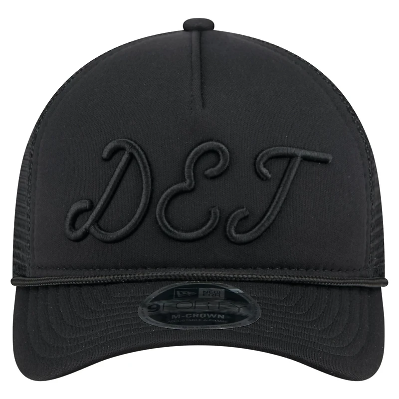 New Era Detroit Tigers City Initial 9FORTY A-Frame M-Crown Adjustable Trucker Hat