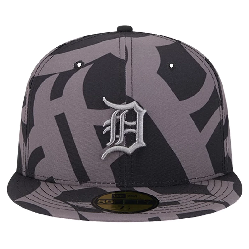 New Era Detroit Tigers Logo Fracture 59FIFTY Fitted Hat