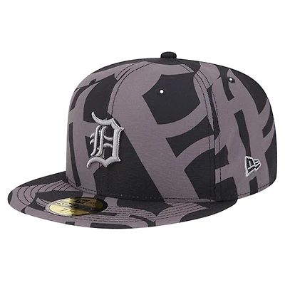 New Era Detroit Tigers Logo Fracture 59FIFTY Fitted Hat