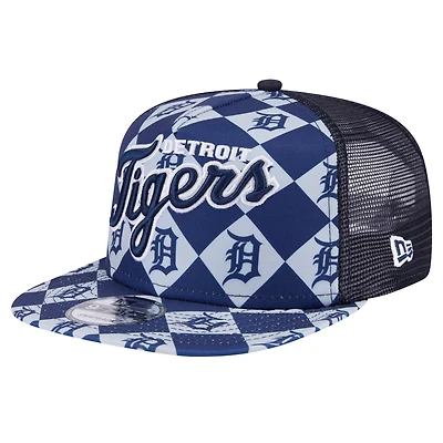 New Era Detroit Tigers Seeing Diamonds A-Frame Trucker 9FIFTY Snapback Hat